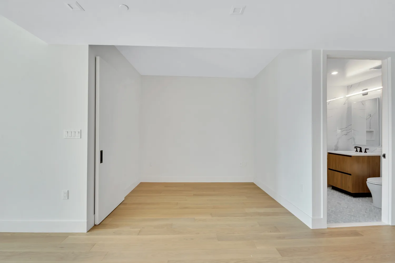 a view of an empty room