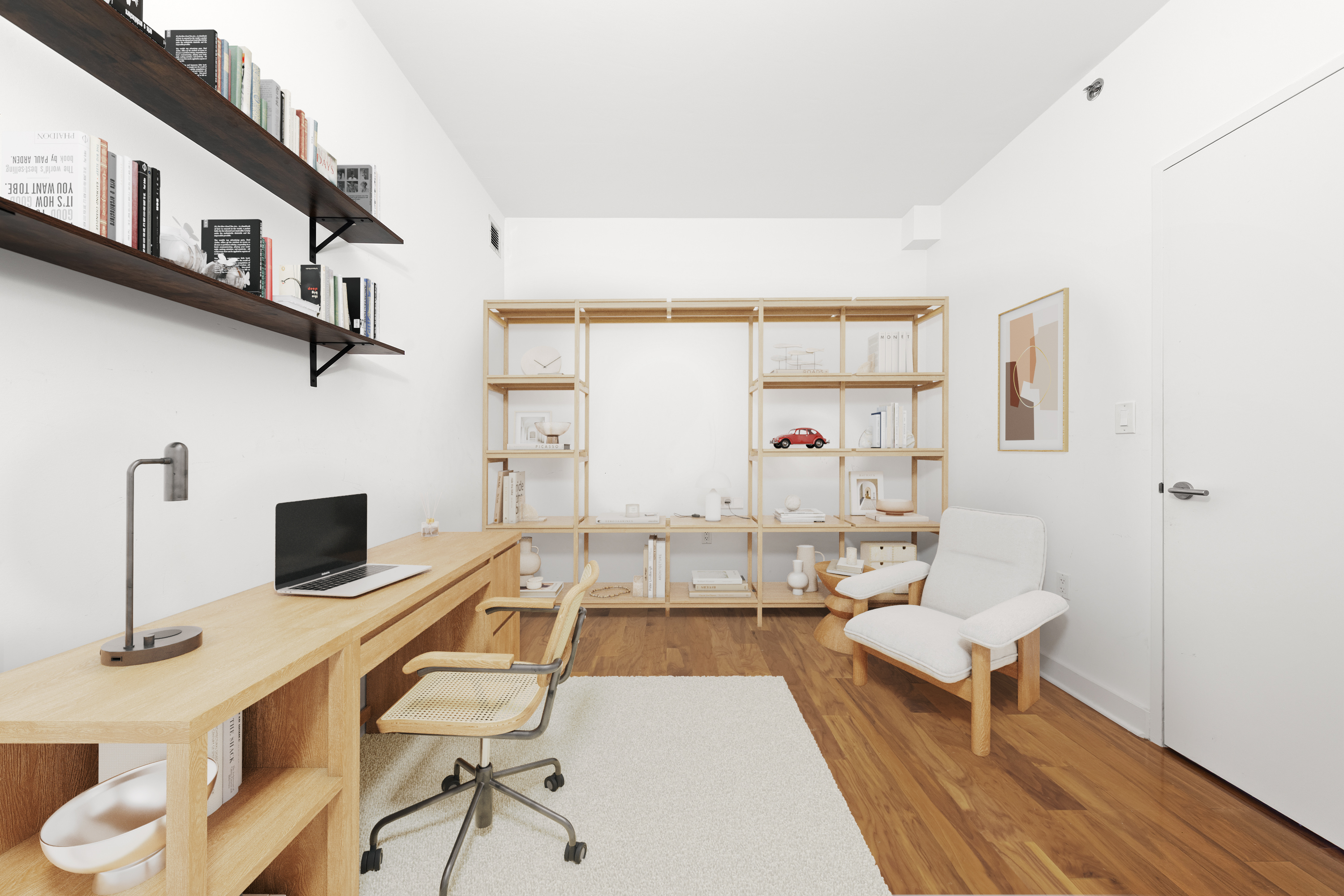 Brooklyn, NY 11249 - Photo 13 of 21 a living room with furniture and a floor to ceiling window