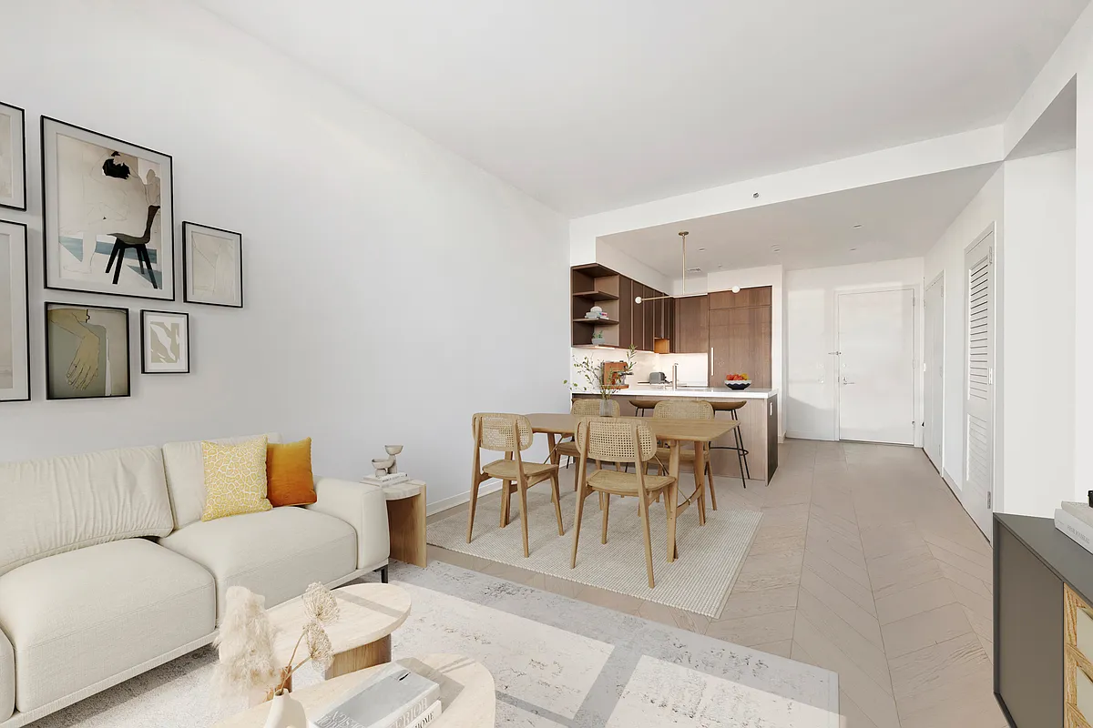 180 Front Street, Unit 9A Brooklyn, NY 11201 - Photo 4 of 25 a view of a dining room with furniture