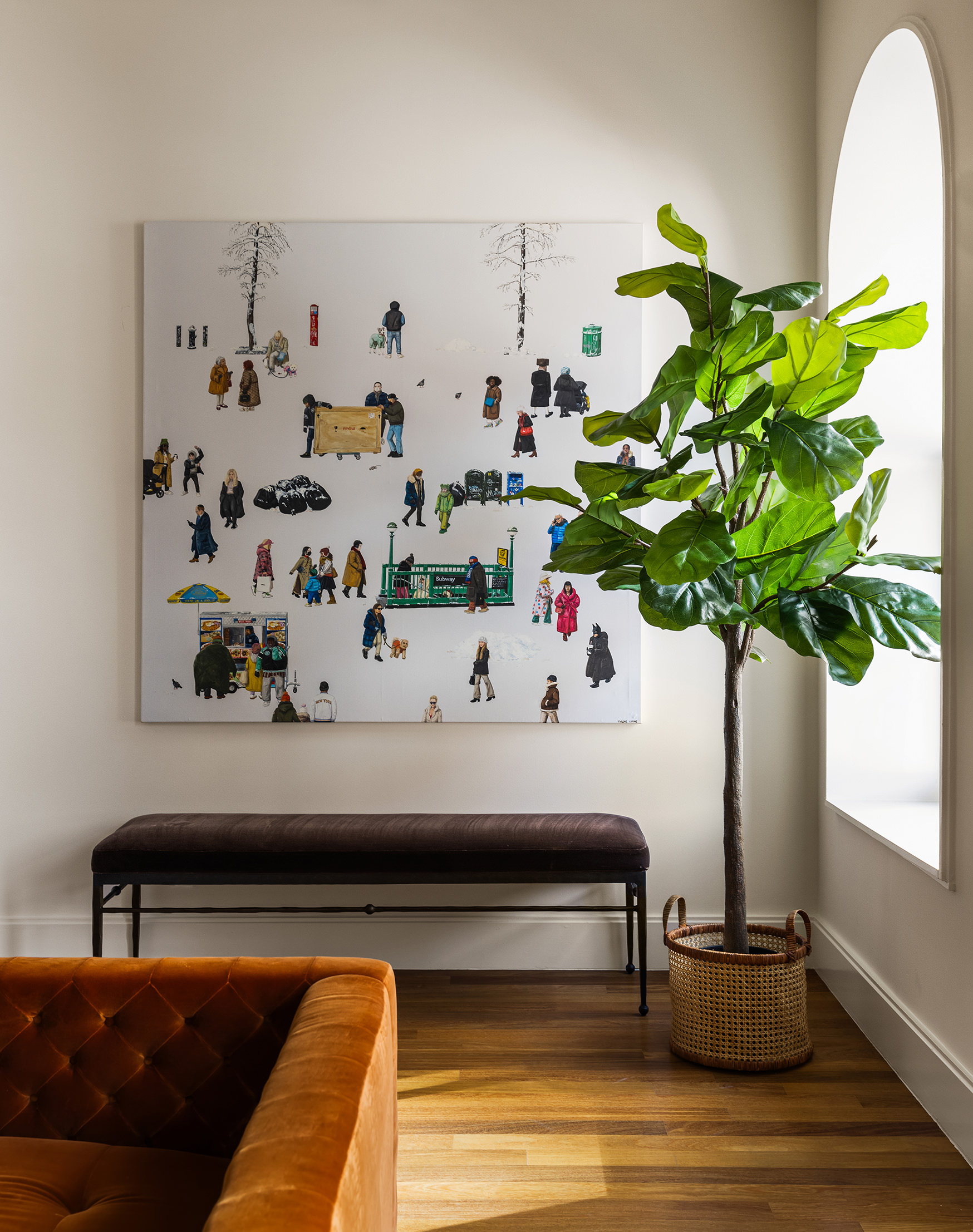 92 Laight Street, Unit 5E Manhattan, NY 10013 - Photo 4 of 26 a vase of flowers sitting on a table