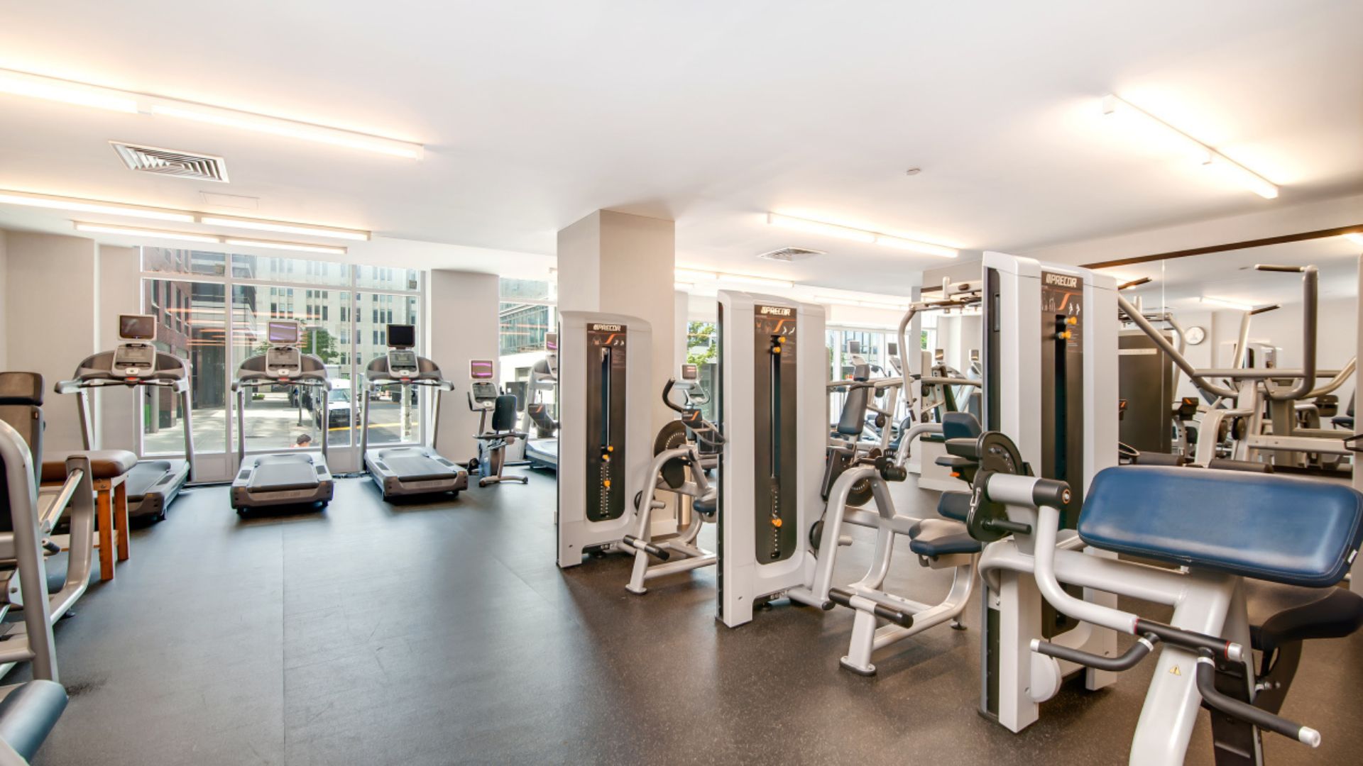 34 North 7th Street, Unit 7E Brooklyn, NY 11249 - Photo 9 of 20 a view of a room with gym equipment