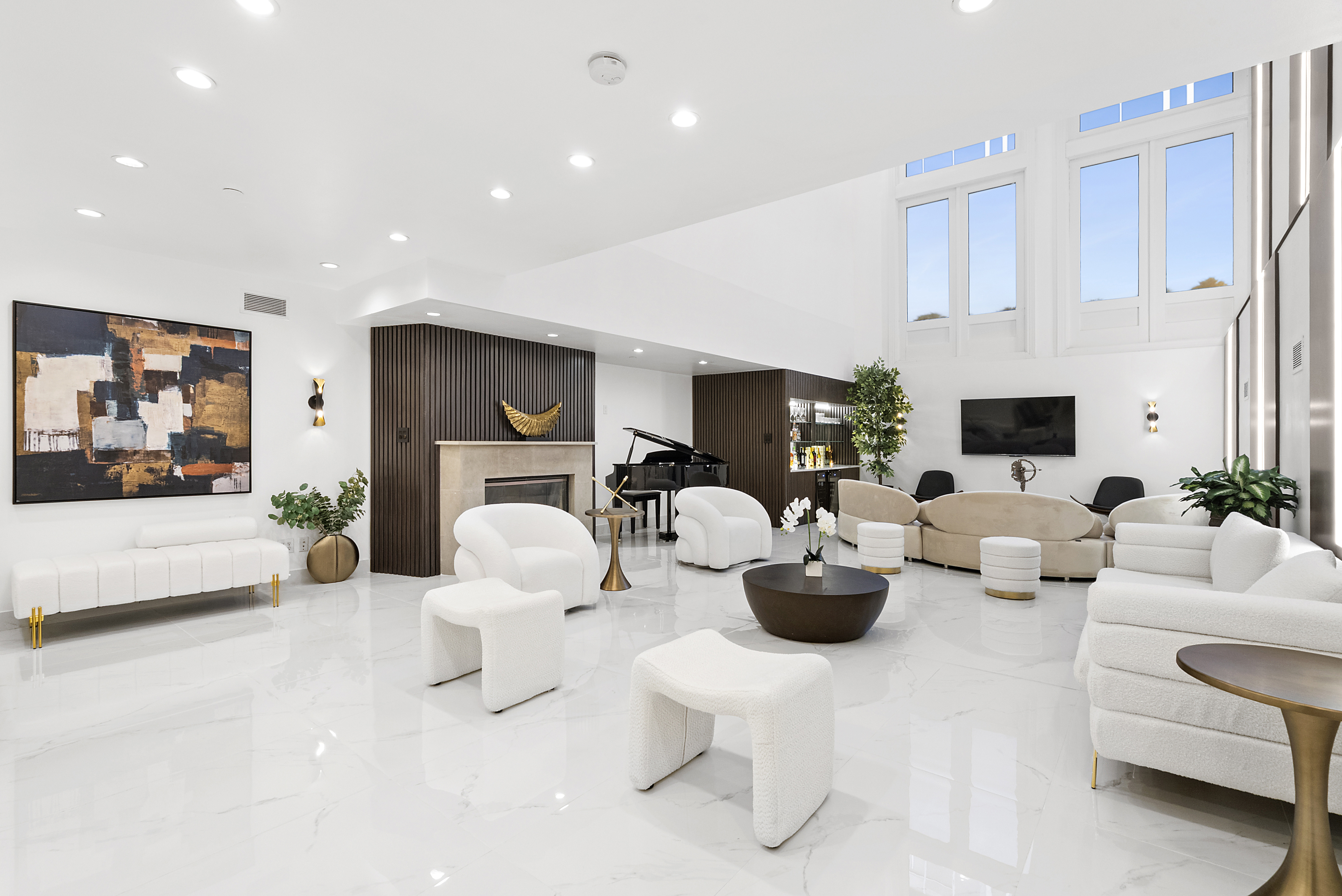 53 Murray Street, Unit 1 Manhattan, NY 10007 - Photo 1 of 15 a living room with furniture white walls and white walls