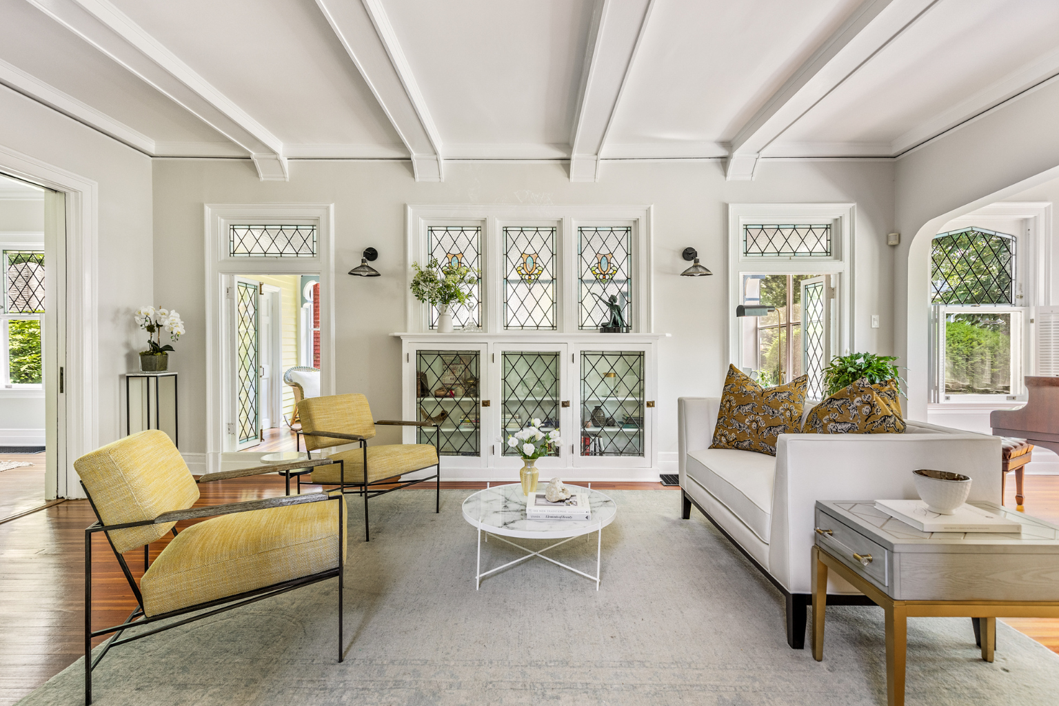 215 Marlborough Road Brooklyn, NY 11226 - Photo 3 of 21 a living room with furniture and floor to ceiling windows