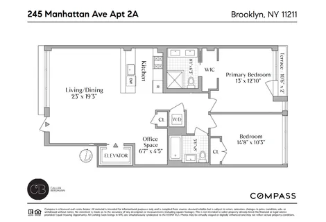 $1,590,000 | 245 Manhattan Avenue, Unit 2A | Williamsburg