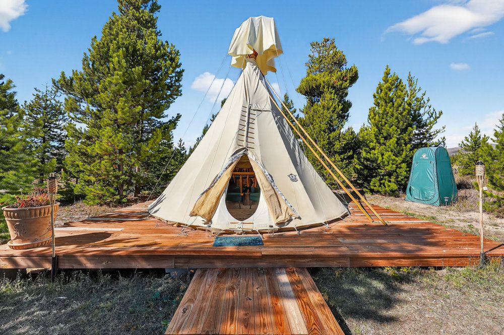 a backyard of a house