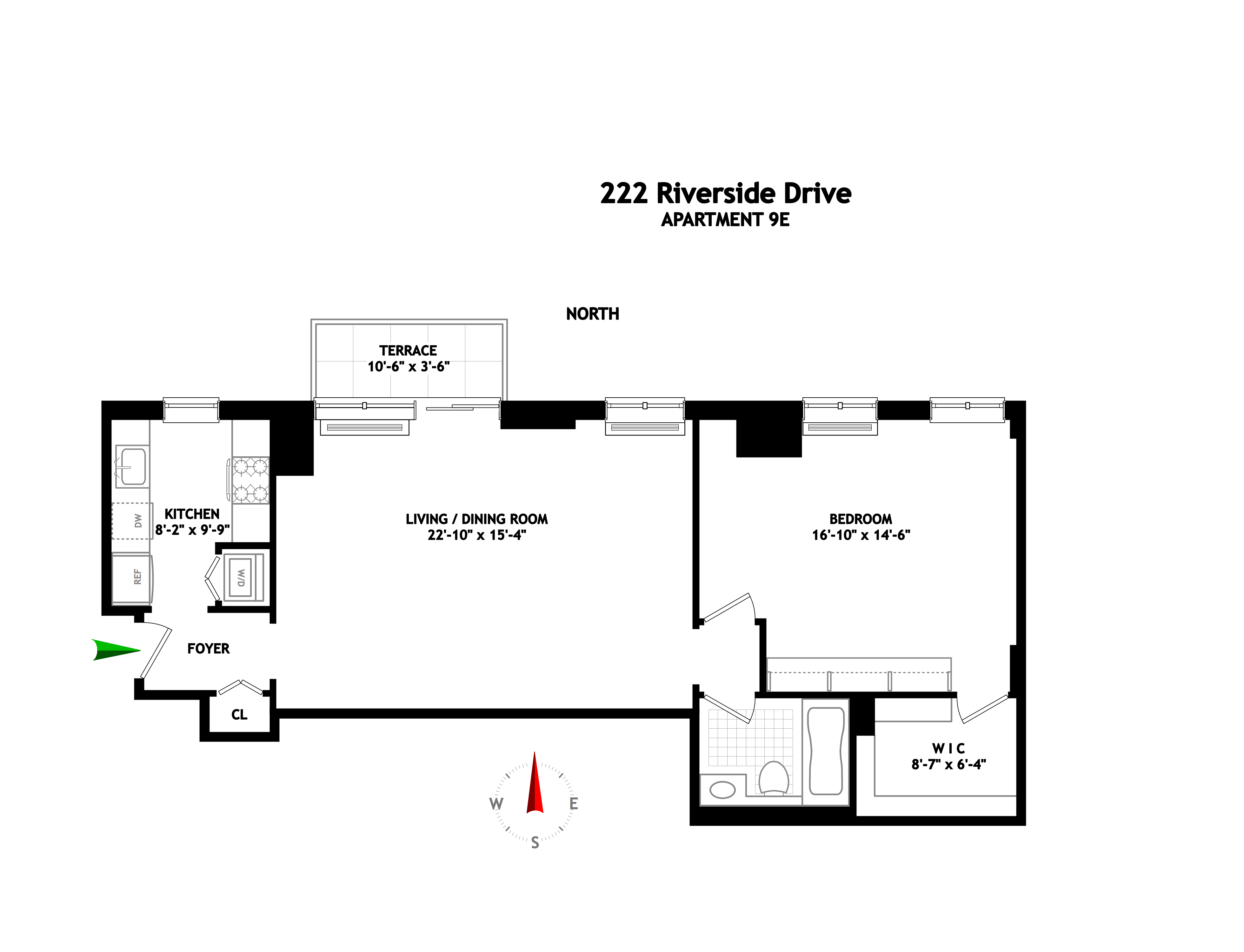 222 Riverside Drive, Unit 9E Manhattan, NY 10025 - Photo 10 of 10