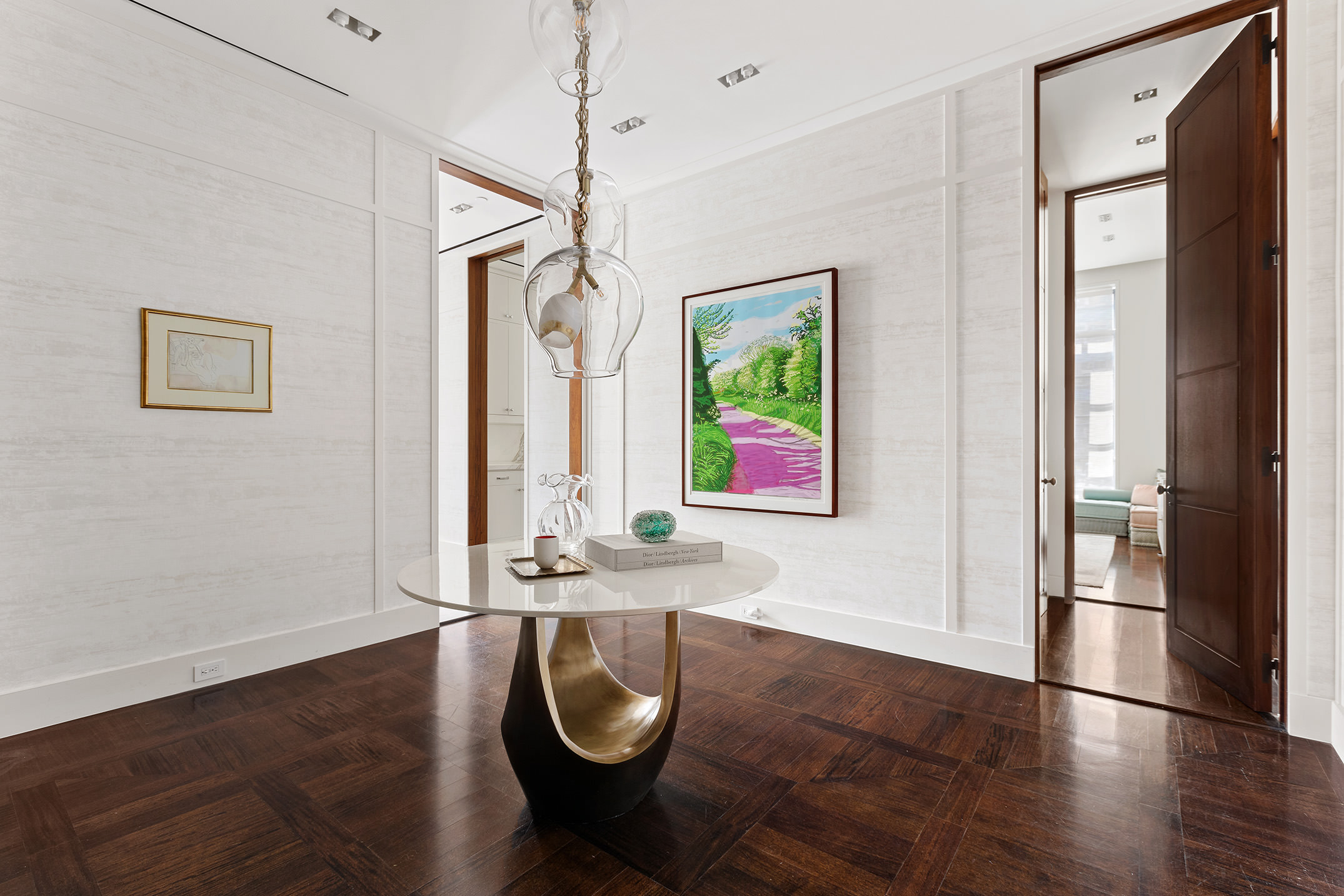 7 Hubert Street, Unit 8A Manhattan, NY 10013 - Photo 18 of 19 a view of an entryway with wooden floor