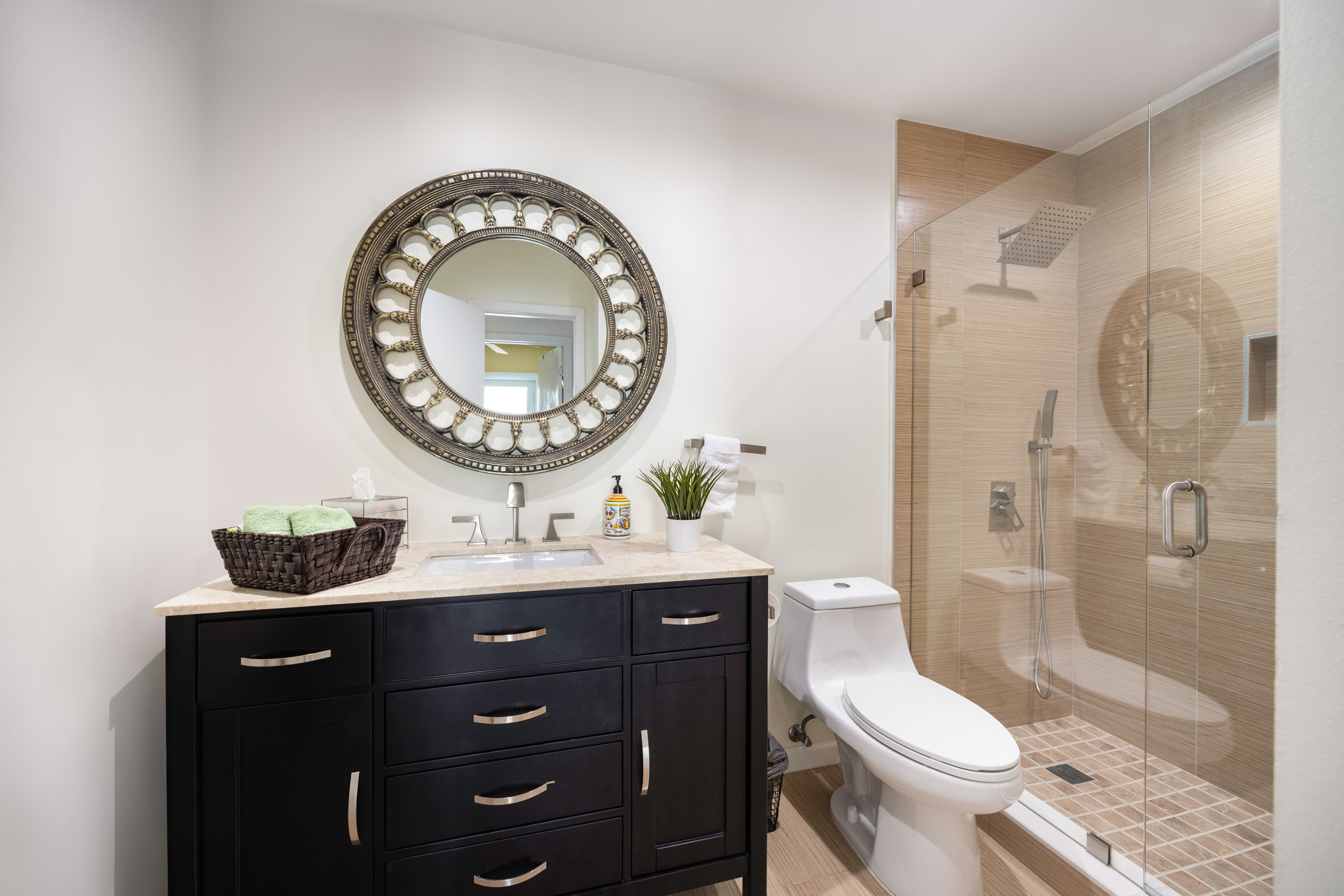 8610 Southwest 83rd Street Miami, FL 33143 - Photo 15 of 46 a bathroom with a toilet a sink and a mirror