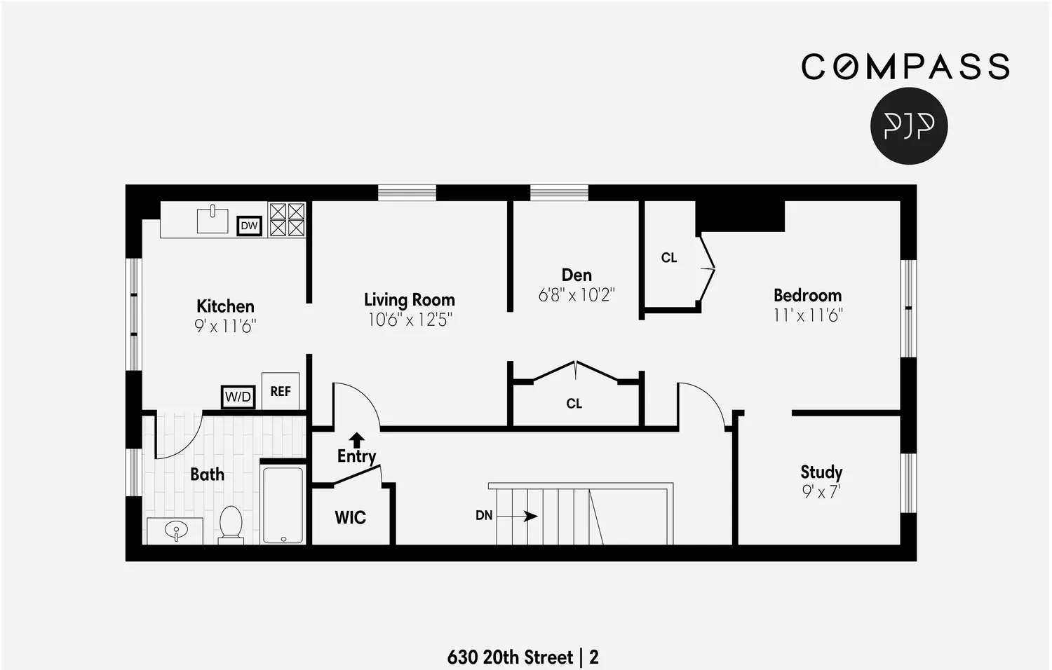 $3,800 | 630 20th Street, Unit 2 | Windsor Terrace