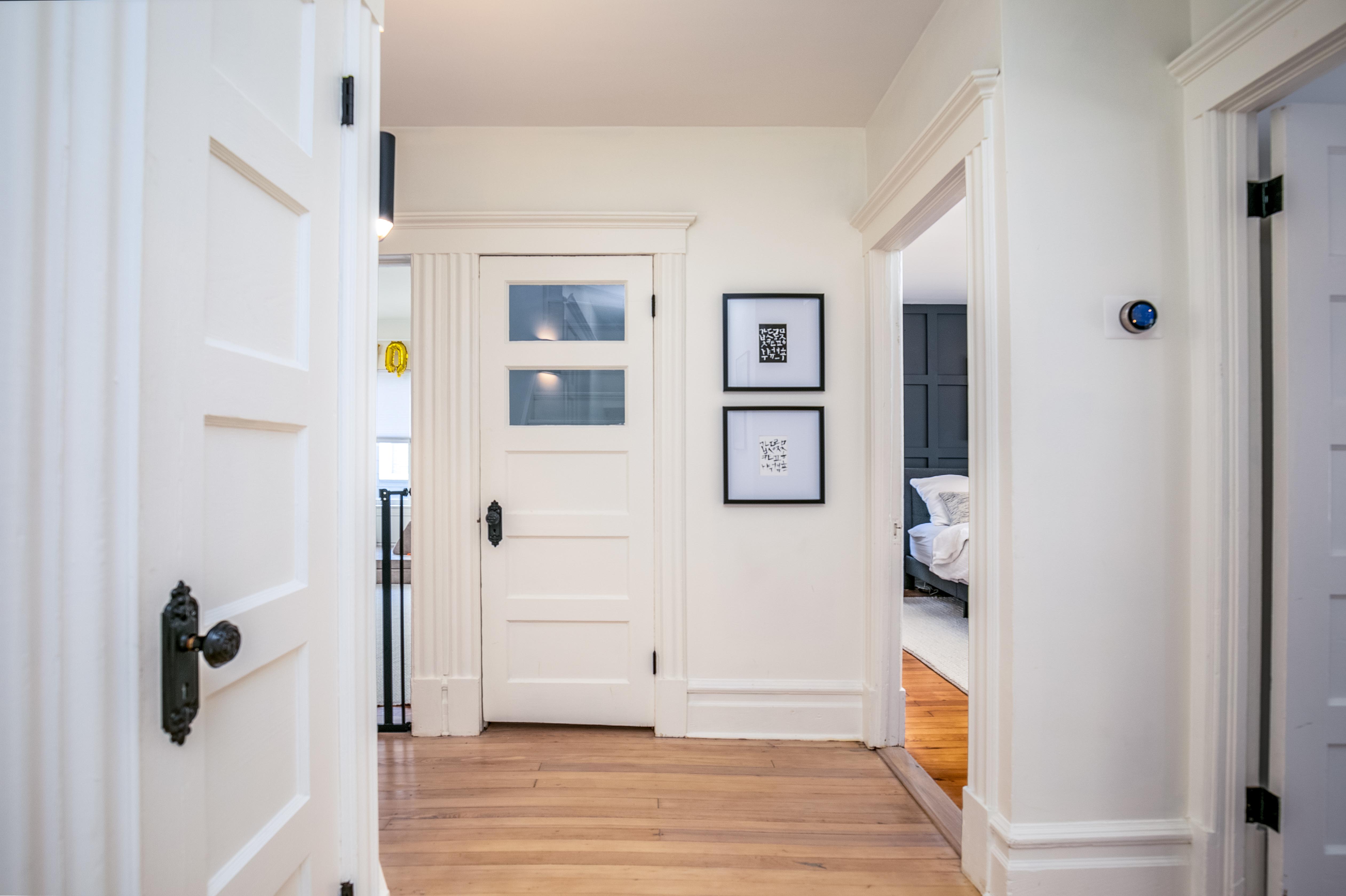 163 Ridge Road Rutherford, NJ 07070 - Photo 25 of 59 a view of a hallway with wooden floor and closet
