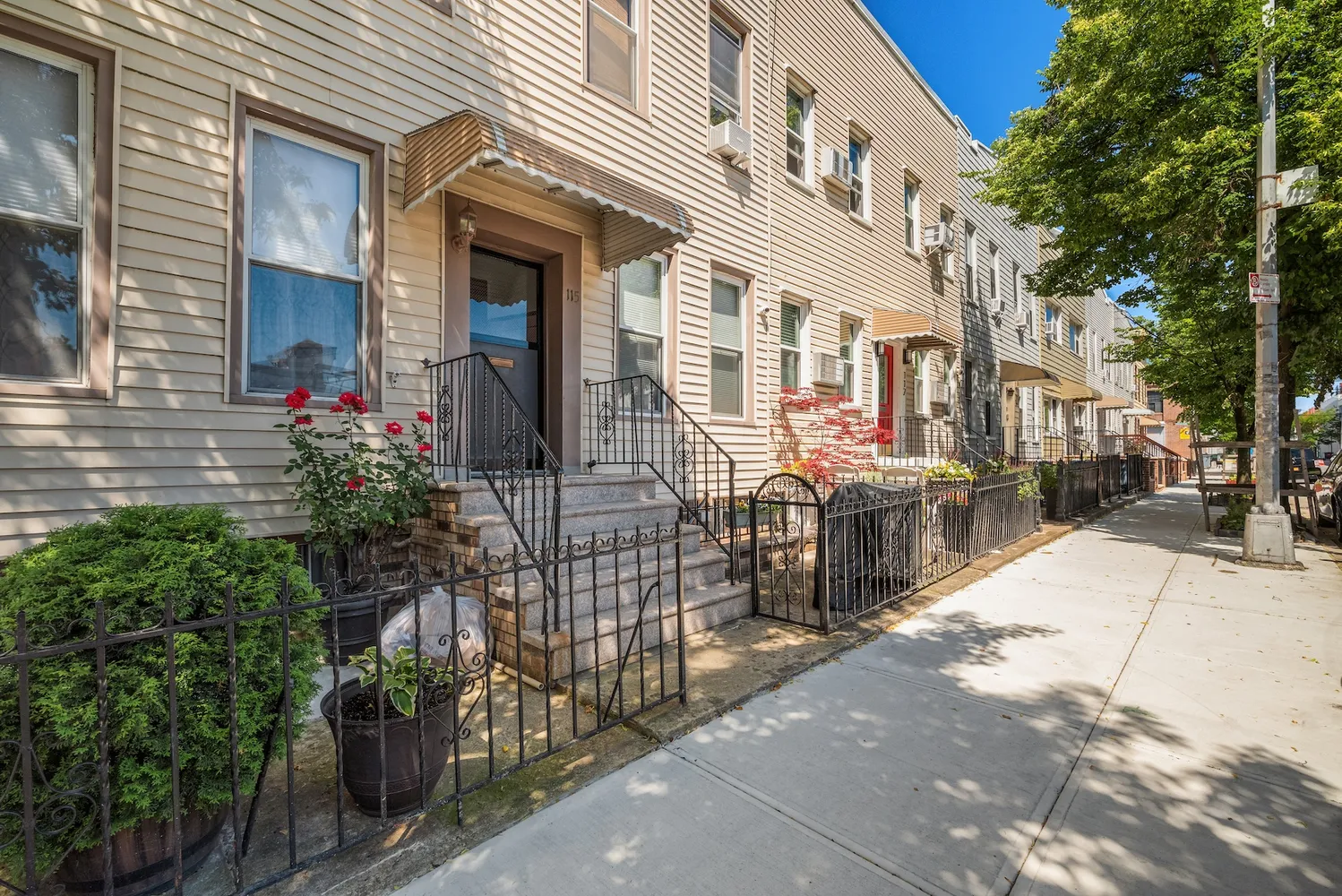a view of a building with many windows