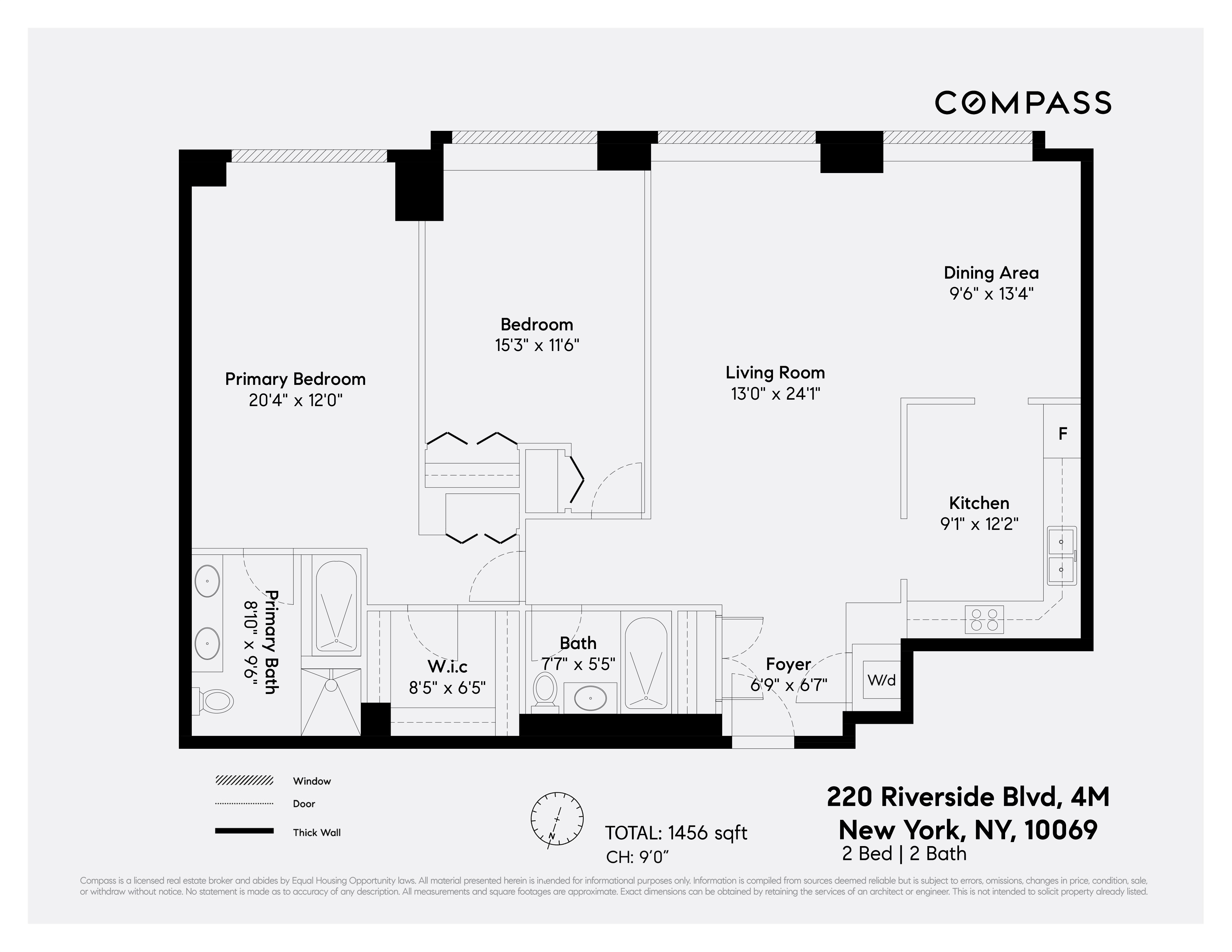 220 Riverside Boulevard, Unit 4M Manhattan, NY 10069 - Photo 11 of 11 a picture of a bench in a white cabinet