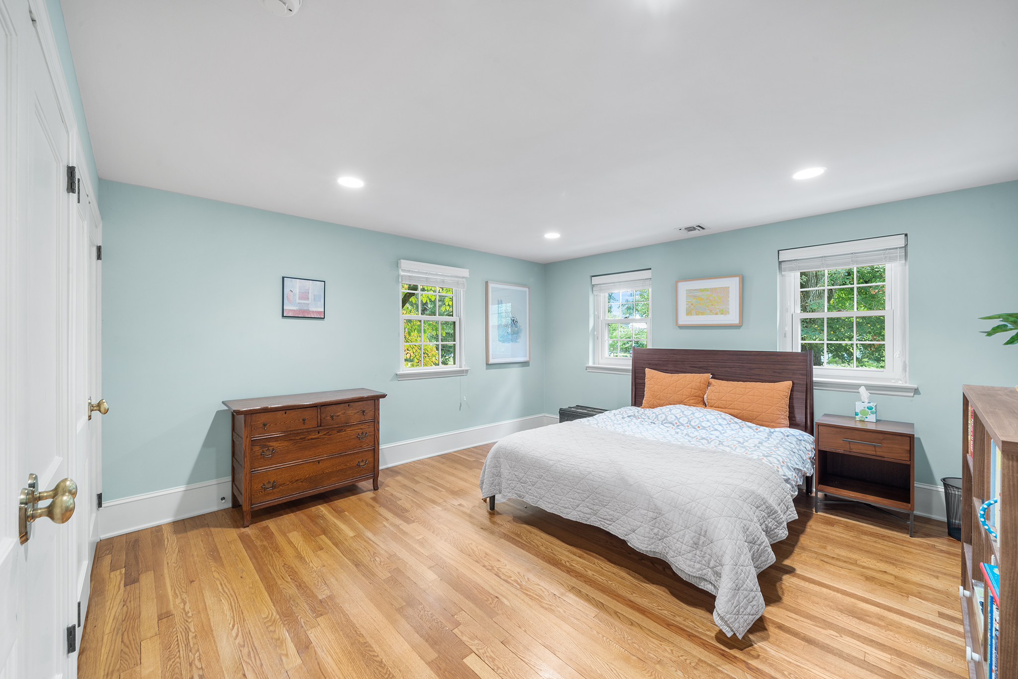 718 Arlington Road Narberth, PA 19072 - Photo 24 of 47 a bedroom with a bed and wooden floor