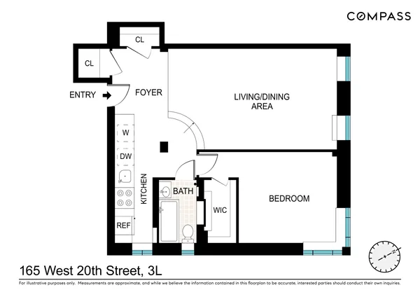 $895,000 | 165 West 20th Street, Unit 3L | Chelsea