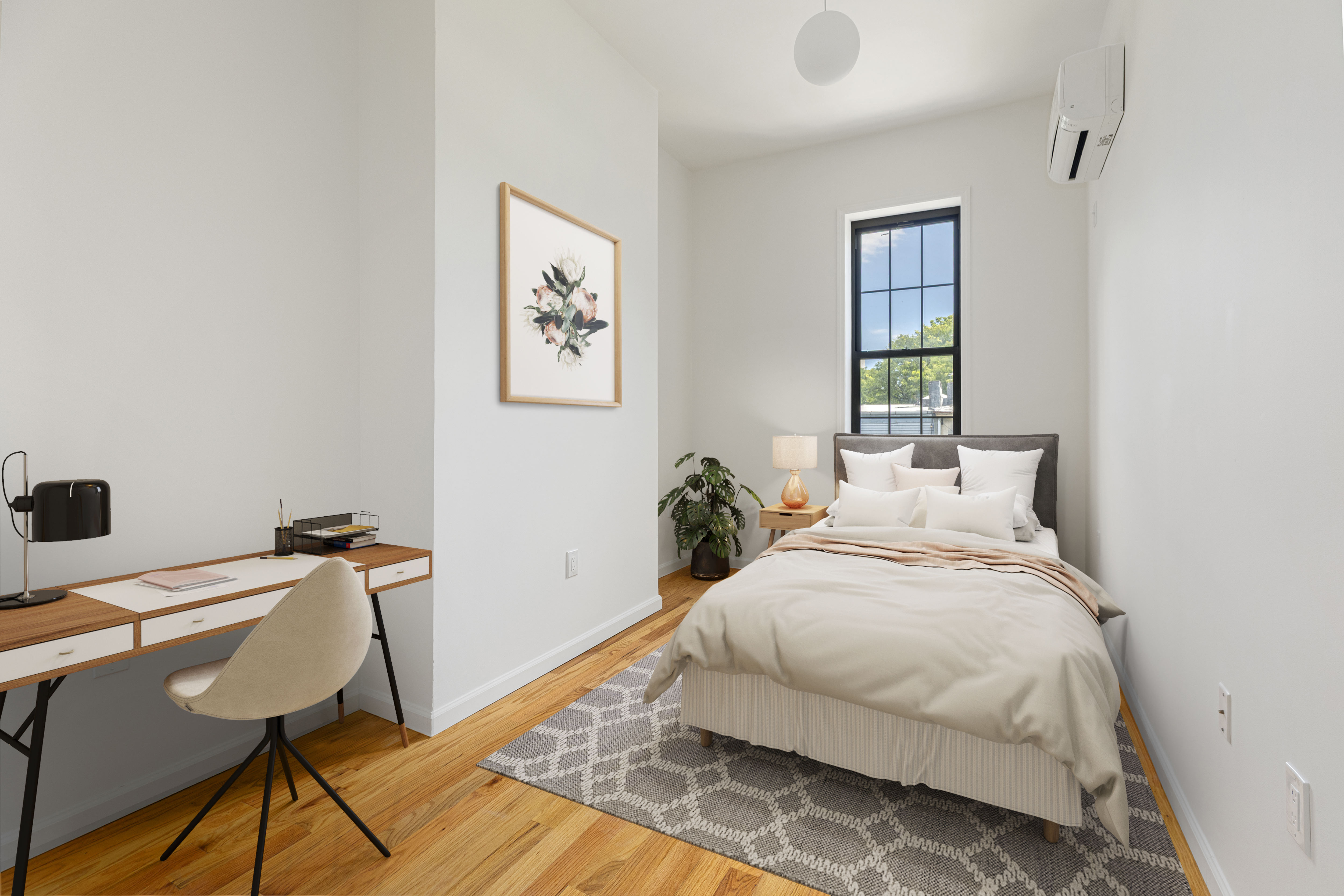 1068 Hancock Street, Unit 2 Brooklyn, NY 11221 - Photo 7 of 10 a bedroom with a bed and a window