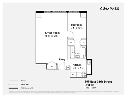 $529,000 | 305 East 24th Street, Unit 3S | Kips Bay