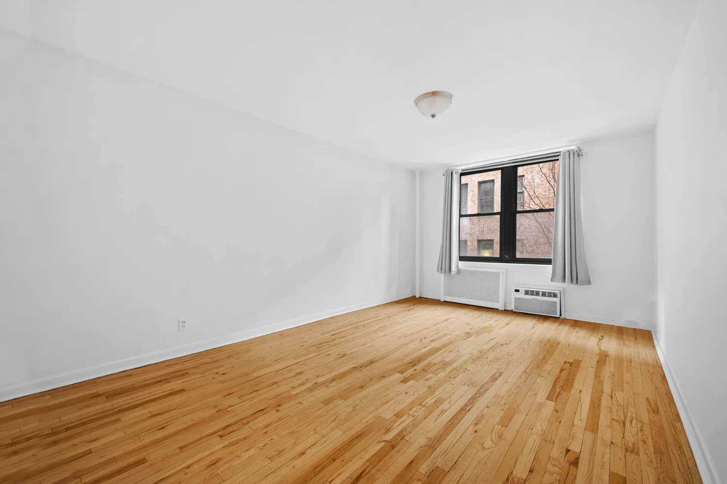 wooden floor in an empty room