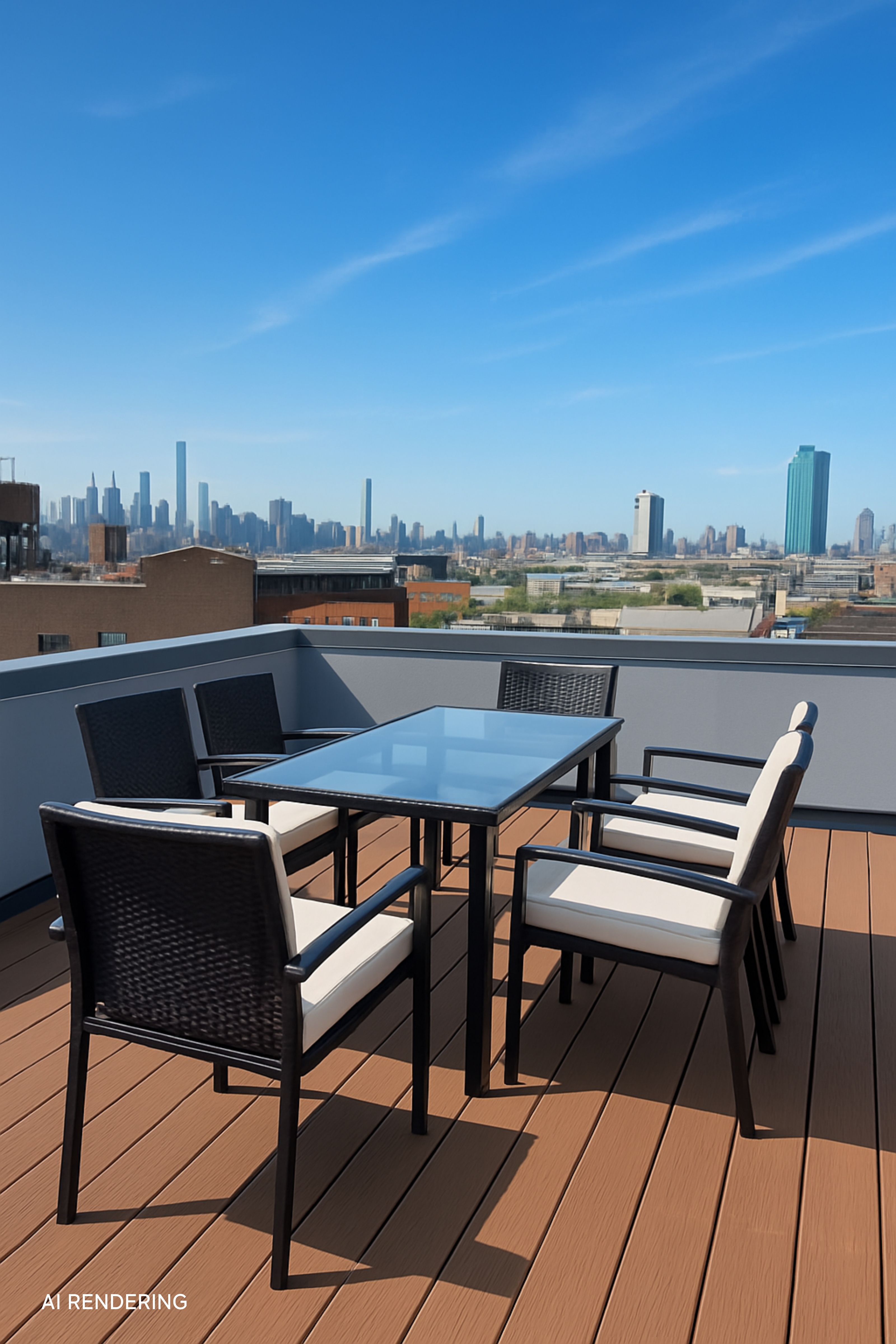 280 Nassau Avenue, Unit 1A Brooklyn, NY 11222 - Photo 6 of 9 a terrace of a house with outdoor seating