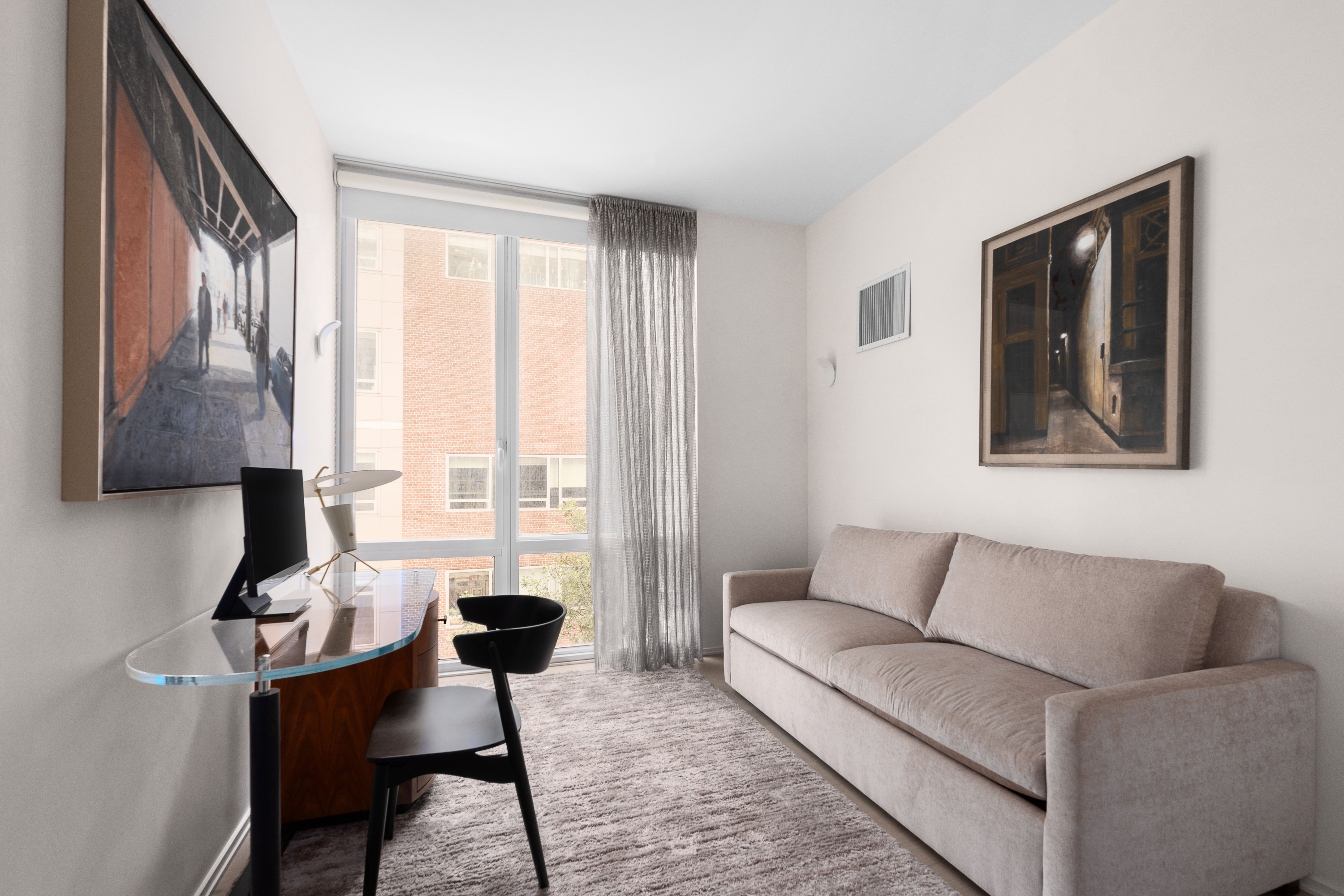 10 West End Avenue, Unit 4B Manhattan, NY 10023 - Photo 3 of 12 a living room with furniture and a window