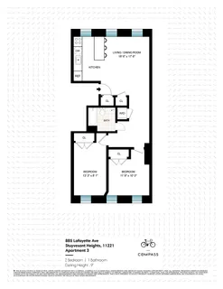 $3,450 | 885 Lafayette Avenue, Unit 3 | Bedford-Stuyvesant