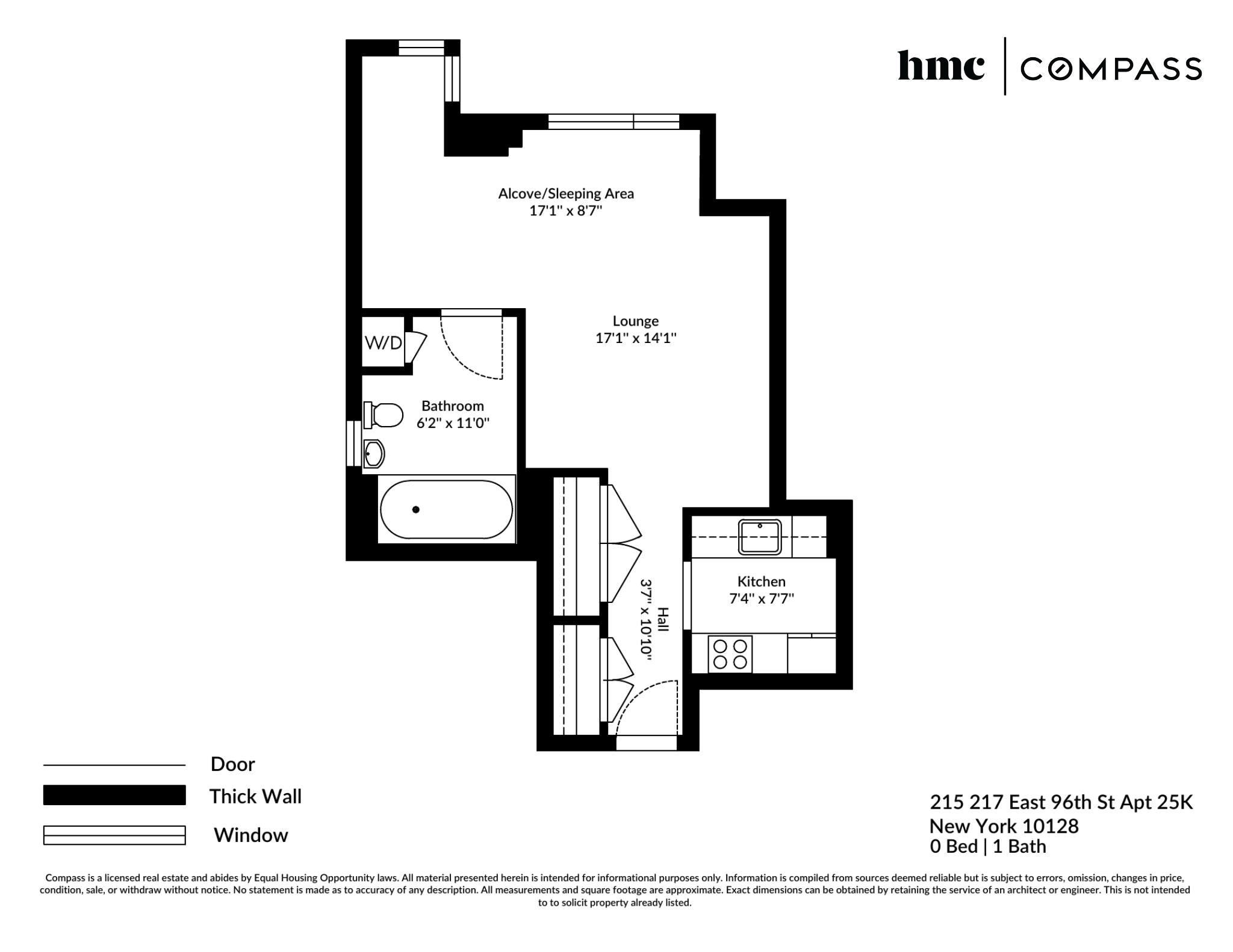 215-217 East 96th Street, Unit 25K Manhattan, NY 10128 - Photo 16 of 16 a picture of a wall with a refrigerator