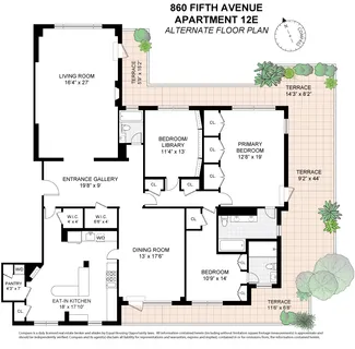 $3,995,000 | 860 5th Avenue, Unit 12E | Lenox Hill