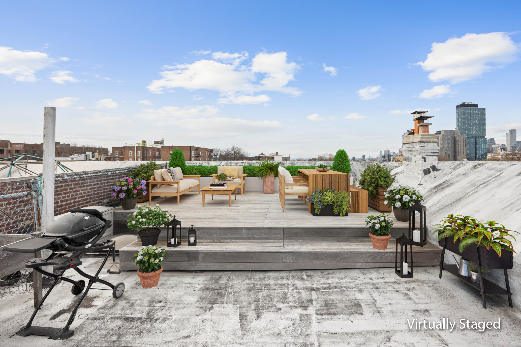 240 Prospect Place, Unit 9 Brooklyn, NY 11238 - Photo 10 of 11 a view of a terrace with furniture and a terrace