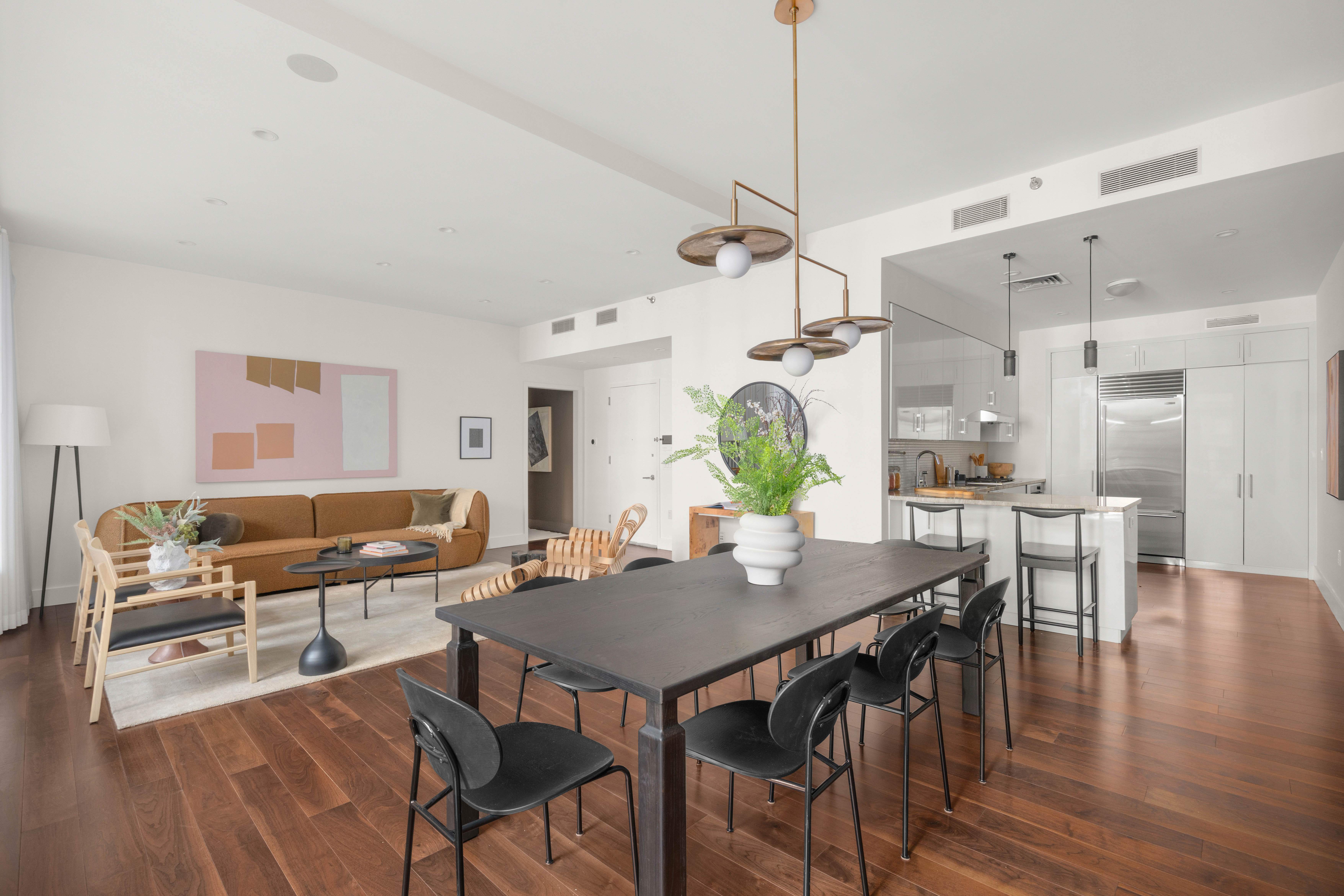 48 Bond Street, Unit 4B Manhattan, NY 10012 - Photo 3 of 15 a view of a dining room with furniture window and wooden floor