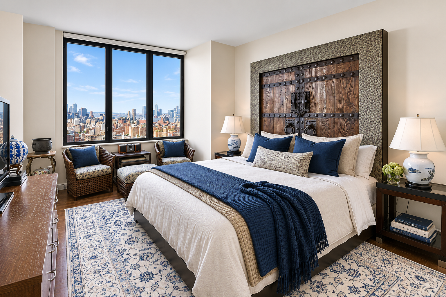 101 West 24th Street, Unit 36C Manhattan, NY 10011 - Photo 12 of 27 a bedroom with bed and a large window