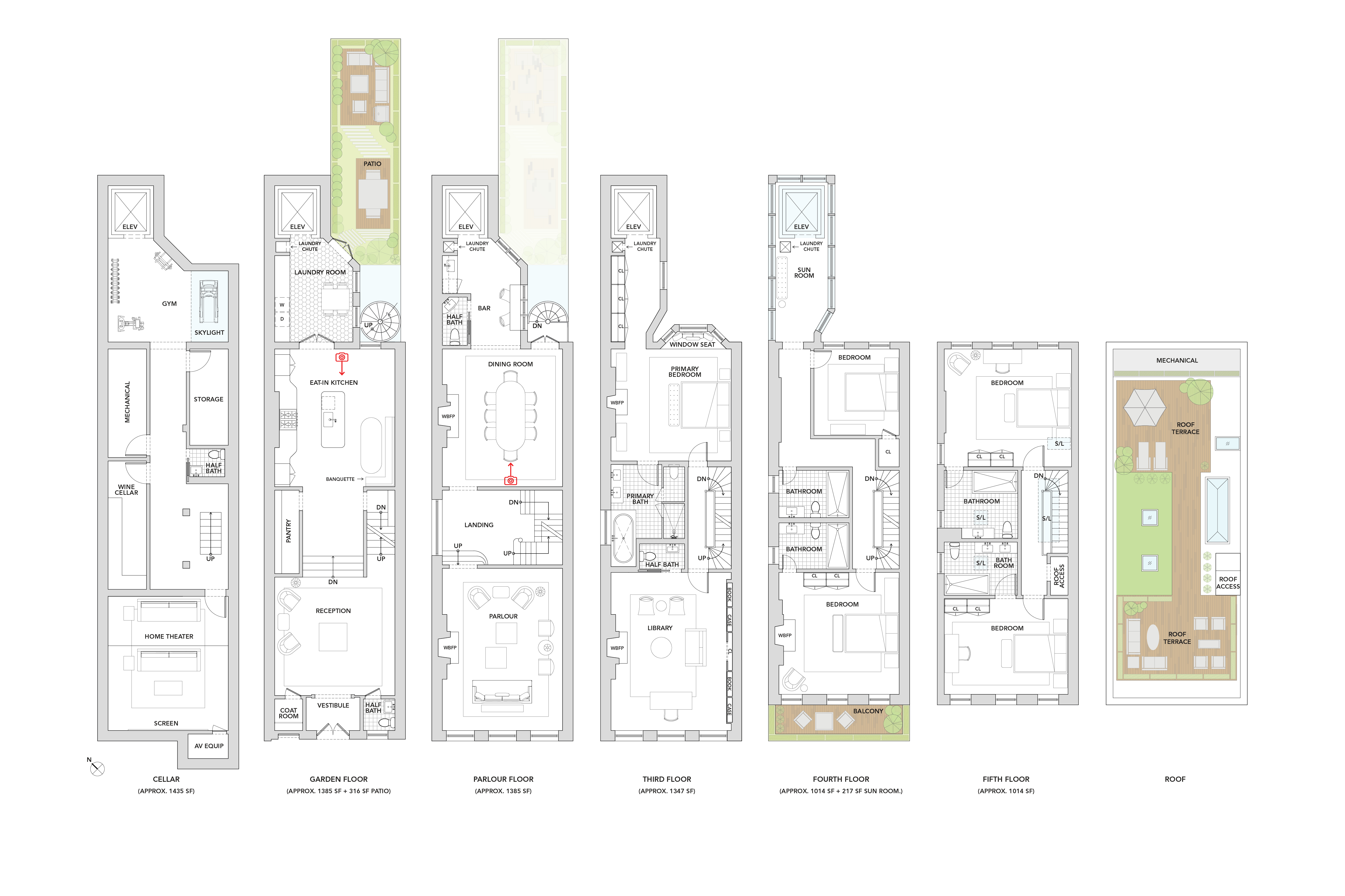 155 East 70th Street Manhattan, NY 10021 - Photo 27 of 27 a black and white photo of a living room