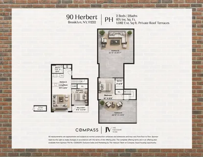 $1,295,000 | 90 Herbert Street, Unit PHB | Williamsburg