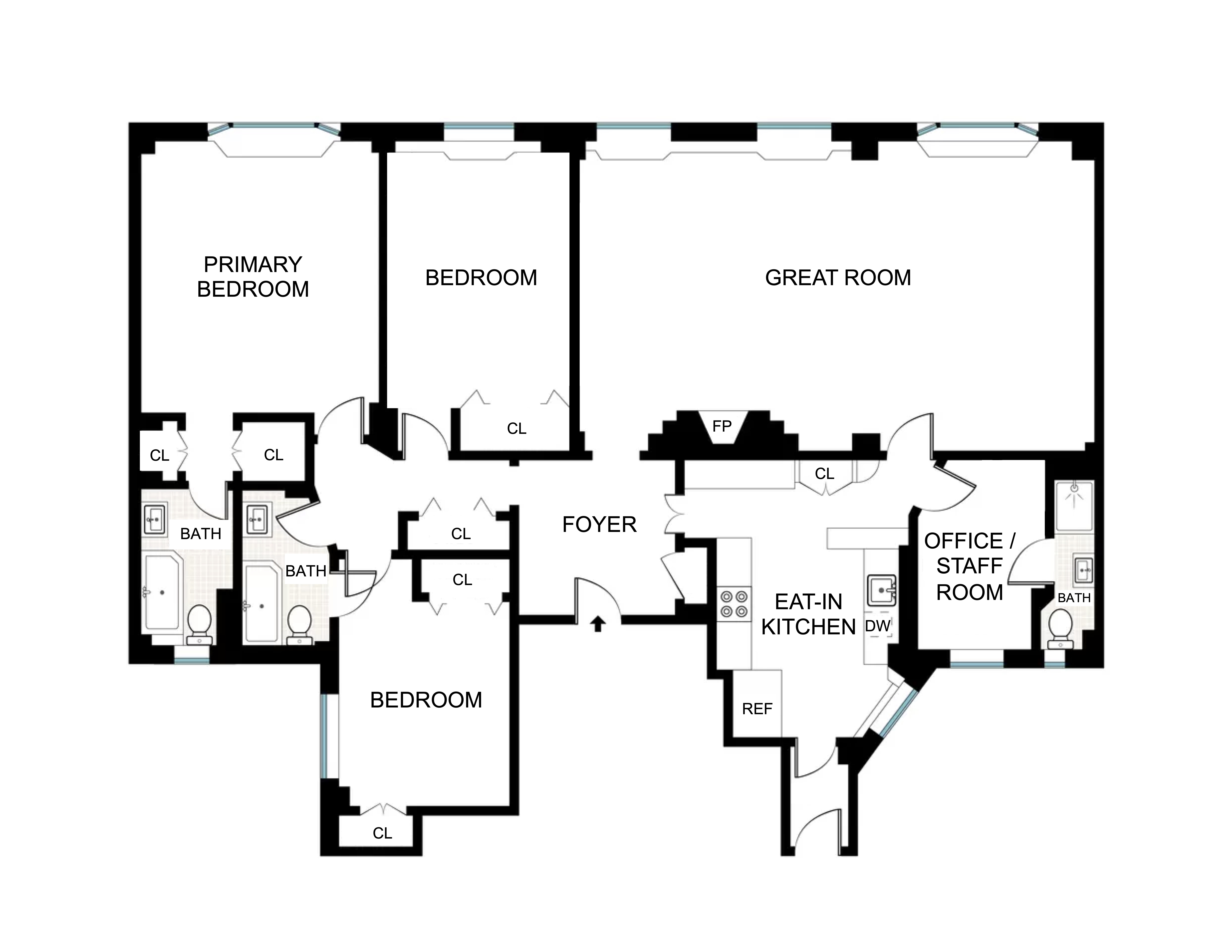 106 East 85th Street, Unit 6N Manhattan, NY 10028 - Photo 4 of 4 a picture of a bathroom with a picture of a wall