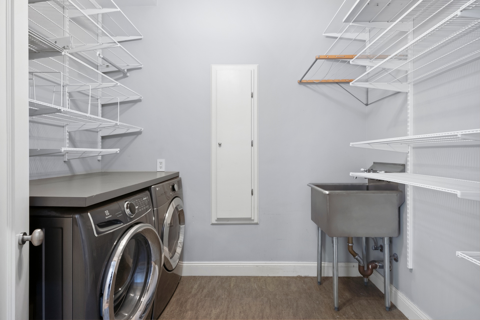 30 West 13th Street, Unit 4C Manhattan, NY 10011 - Photo 11 of 22 a view of a storage & utility room with washer and dryer