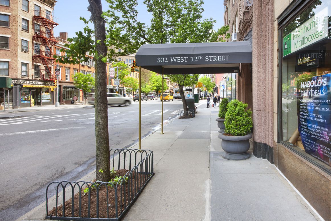 302 West 12th Street, Unit 5G Manhattan, NY 10014 - Photo 13 of 18 a view of a patio with table and chairs potted plants