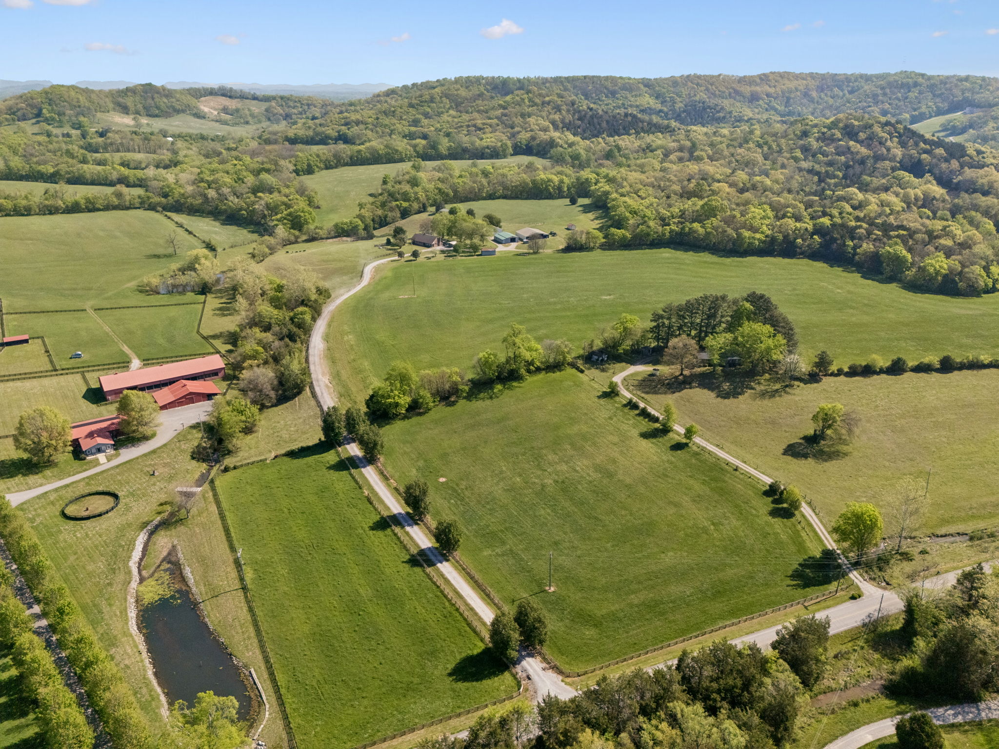 Undisclosed Address College Grove, TN 37046 - Photo 2 of 24 an aerial view of a residential houses with outdoor space