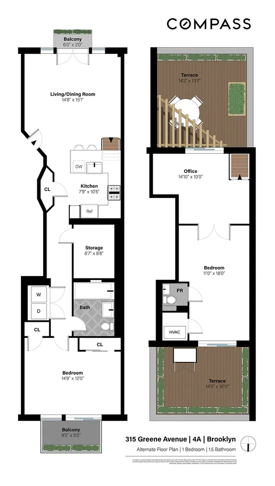 $5,800 | 315 Greene Avenue, Unit 4A | Bedford-Stuyvesant