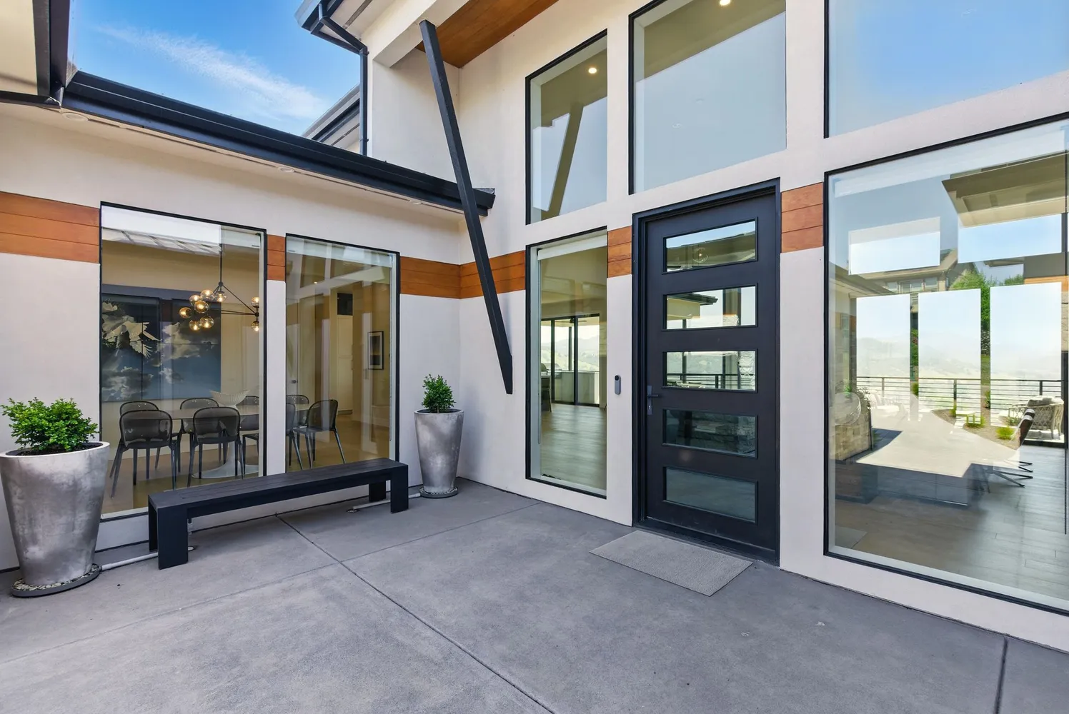 a view of a building with stairs