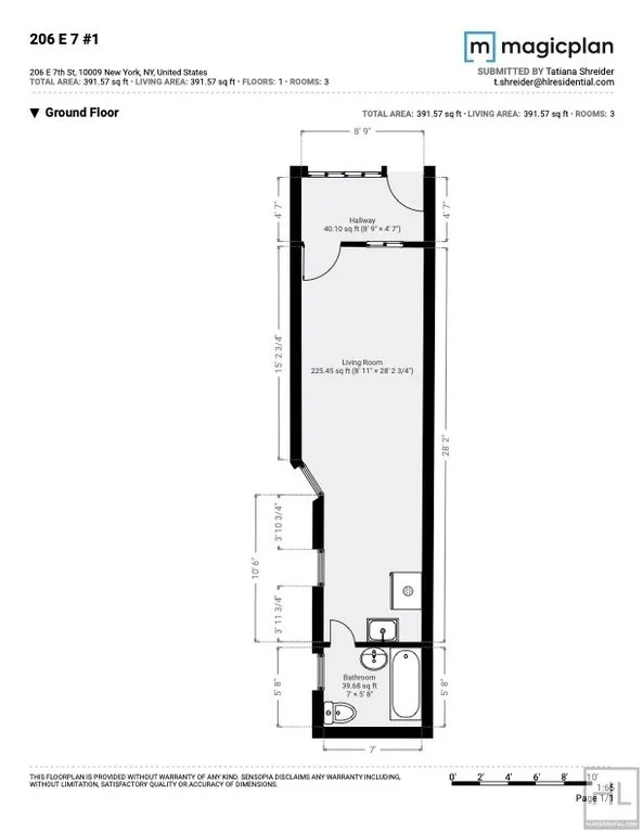 $3,995 | 206 East 7th Street, Unit G | East Village
