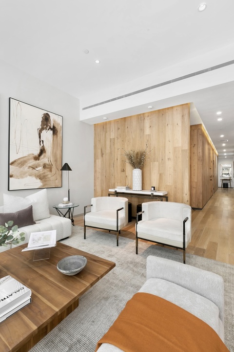 29 West 21st Street, Unit PH Manhattan, NY 10010 - Photo 8 of 17 a living room with furniture and a large window