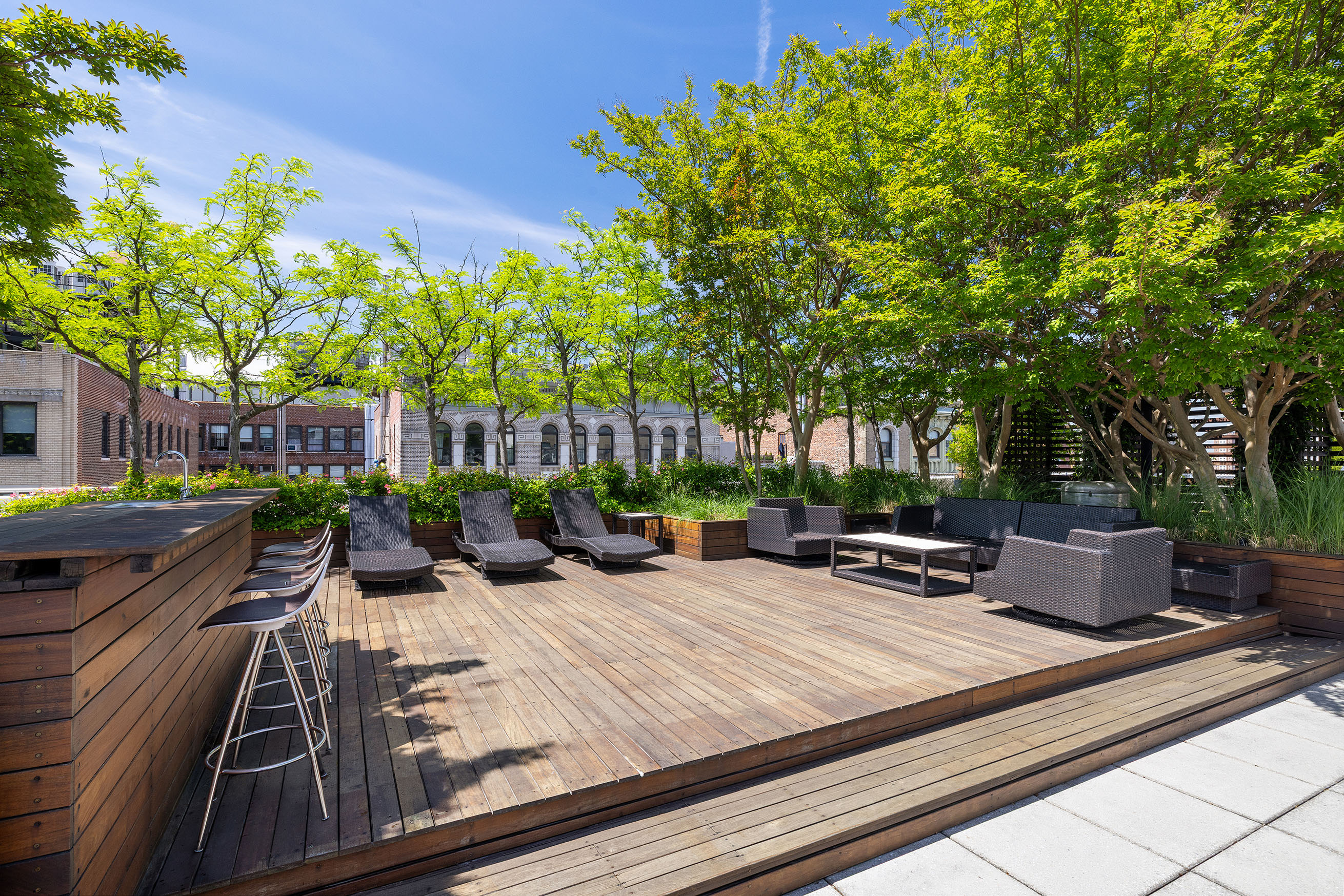 133 West 22nd Street, Unit 8C Manhattan, NY 10011 - Photo 10 of 11 a view of a backyard with sitting area