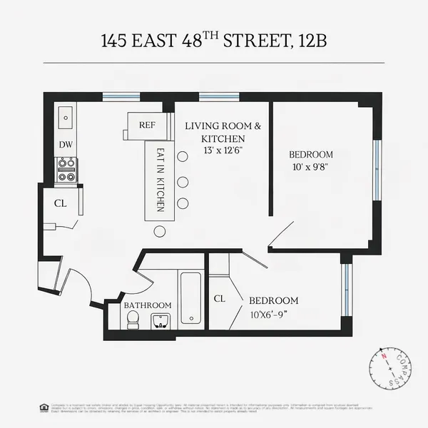 $4,950 | 145 East 48th Street, Unit 12B | Midtown East