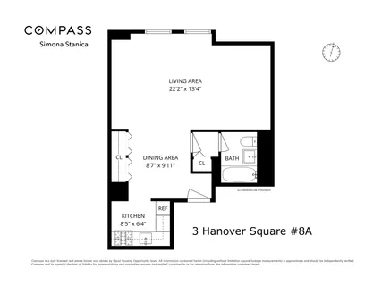 $390,000 | 3 Hanover Square, Unit 8A | Financial District