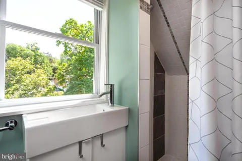 a view of a window in a room