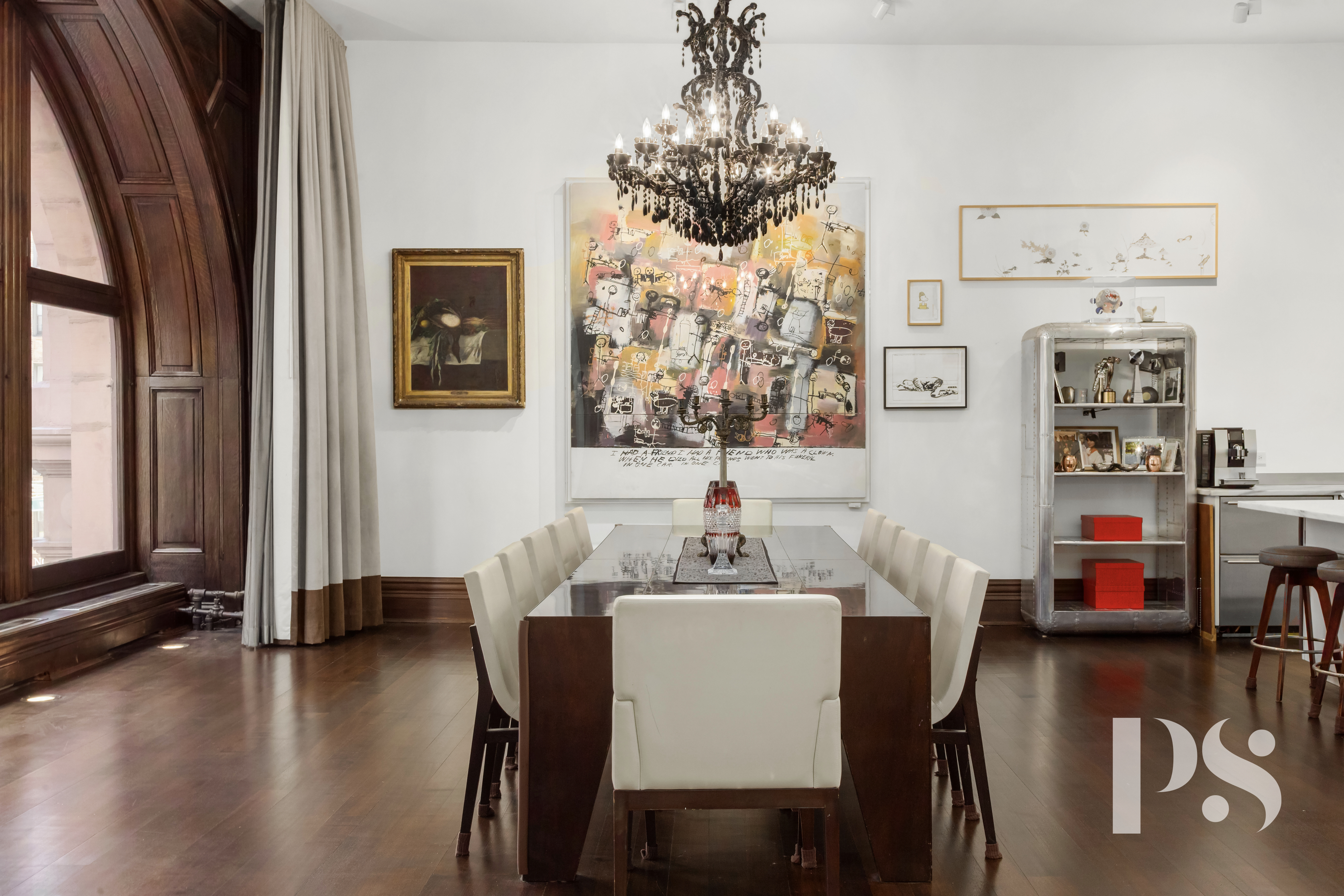 644 Broadway, Unit 2E Manhattan, NY 10012 - Photo 5 of 18 a dining room with furniture window and wooden floor