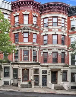 a front view of a building