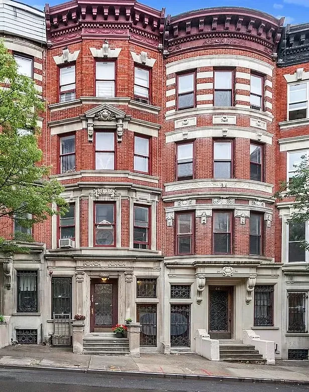 a front view of a building