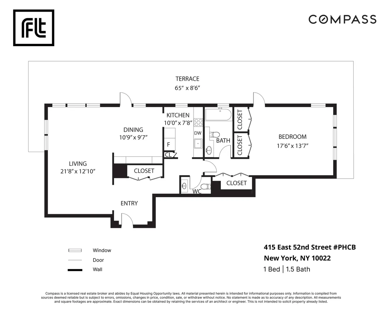 $1,350,000 | 415 East 52nd Street, Unit PHCB | Midtown East
