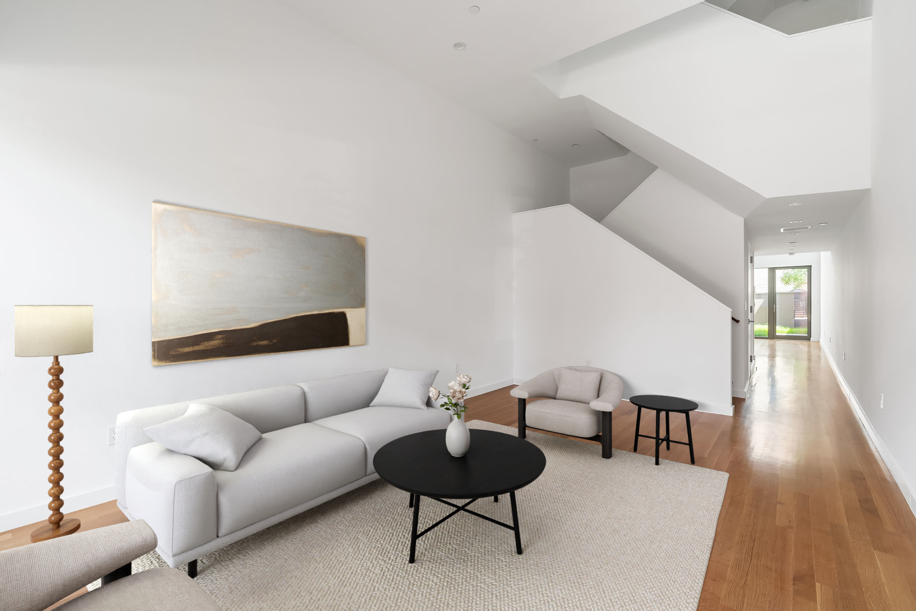 33 Carroll Street Brooklyn, NY 11231 - Photo 3 of 14 a living room with furniture and a wooden floor
