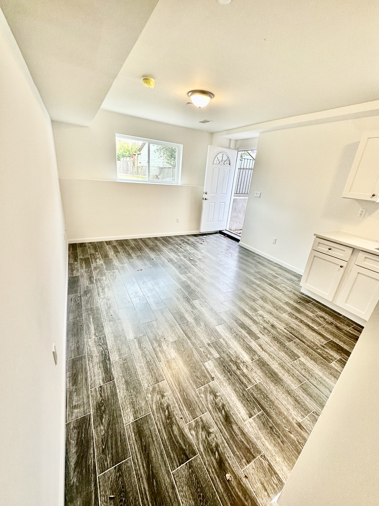 a view of an empty room