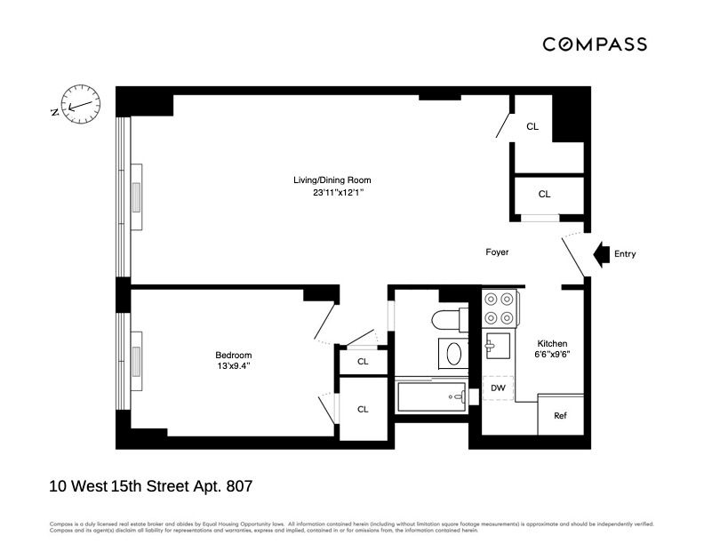 $825,000 | 10 West 15th Street, Unit 807N | Flatiron